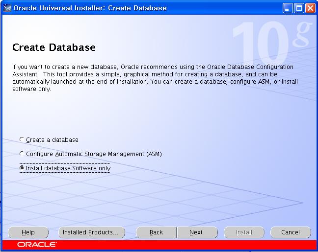 Create Database Install