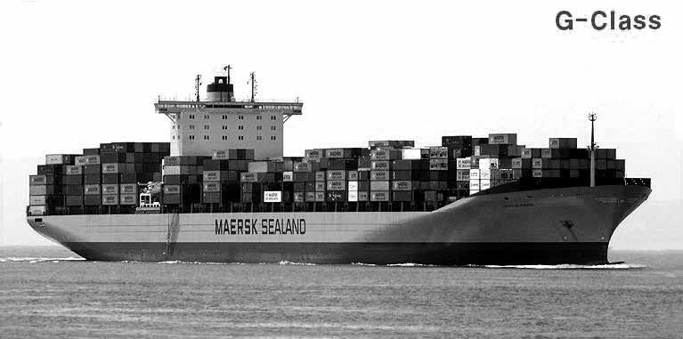한국해양수산연수원우병구교수 < 표 1> 현재운항중인 8,000TEU 급이상의초대형컨테이너선의관련명세 List of large containerships in the world Built Name LOA Beam Draft Gross Tonnage Maximum TEU Owners/Flag 2007 Ebba Maersk 397 m 56.4 m 15.