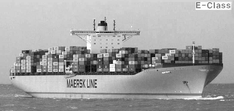 한국해양수산연수원우병구교수 [ 그림 2] 14,500TEU Suezmax 급 Maersk Line E-Class 초대형컨테이너선 < 표 3> 14,500TEU Suezmax 급 Maersk Line E-Class 컨테이너선의관련명세 Maersk Line 14,500TEU E-Class Eight Suezmax Containerships Name