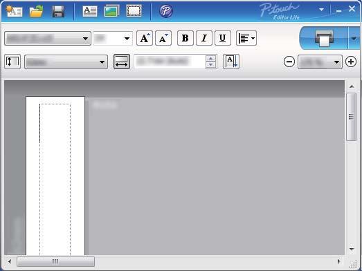 P-touch Editor Lite 사용방법 (Windows 만해당 ) 3 3 라벨보기 디스플레이