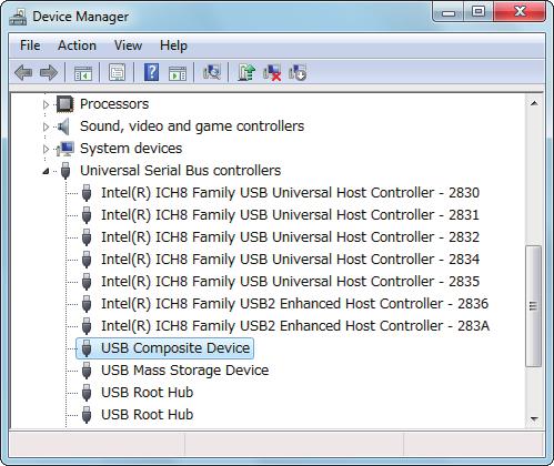 Windows 7, Excel 2007 5. 시작메뉴의 [Computer] 를오른쪽클릭하고 [Properties] 을선택합니다. 제어판좌측에있는 [Device Manager] 를클릭하면아래와같은화면이표시되므로 USB Composite Device 가정상적으로설치된것을확인하십시오.