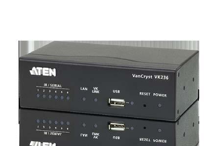 VK36을페어링 PoE(Power over Ethernet) 또는 DC 전원공급을지원 USB 또는웹인터페이스를통해펌웨어업그레이드가능 4 ATEN Control