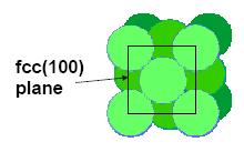 Au(100) 면의방향을파악한후에다이아몬드톱을이용하여이상적인 Au(100) 면이표면에 되도록정육면체모양이되도록잘랐다. ( 총 25 점 ) (a) Au 결정에서뭉치 (bulk) 및 (100) 표면 (surface) 에있는한 Au 원자를둘러싸고있는 Au 원자들중최근접 (nearest neighbor) 하는 Au 원자들의갯수는각각얼마인가?