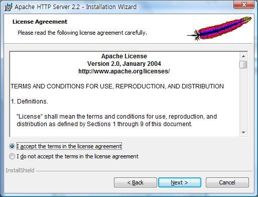 .. 4 CUBRID 구동... 5 간단예제... 6 select.php... 6 insert.php... 8 Apache 설치하기 Windows 환경에서 Apache web server 를설치하는방법을소개한다. Apache web server 는 Apache download 로부터내려받을수있다. 보통 Apache HTTP Server 2.