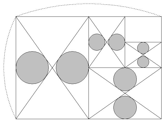 그림 에서두꼭짓점이변 B C 위에있고삼각형 M B C 에내접 하는정사각형 A B C D 를그린후변 A D 의중점을 M 이라할 때, 두삼각형 A B M 와 M C D 에각각내접하는두원을그리고, 두원에색칠하여얻은그림을 이라하자. 이와같은과정을계속하여 번째얻은그림 에색칠되어있는부분 의넓이를 이라할때, 의값은? [4 점 ][2016(A) 삼사 16] 449.