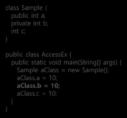 static void main(string[] args) { Sample aclass = new Sample(); aclass.