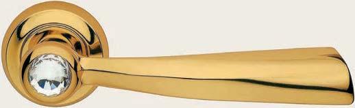 StarTec Brass handle for interior door Class 3 스타텍브라스레버핸들, 실내문용 - 3 등급 ELIKA CRYSTAL 엘리카크리스탈 8 * 도면은치수만참조 Material: Forged brass, made in Italy / Swarovski crystal Components: A pair of lever handle