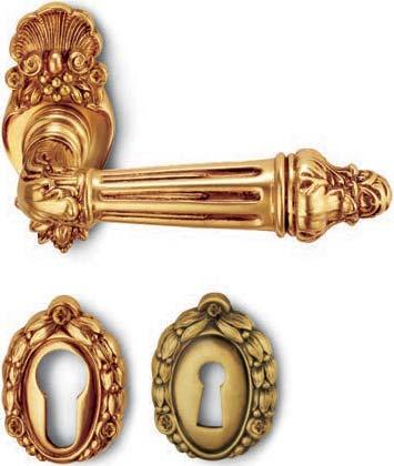 StarTec Brass lever handle for interior door 스타텍브라스레버핸들, 실내문용 URBINO 울비노 8 38 43 43 65 Style: Impero, Classic Material: Forged brass Components: Pair of lever