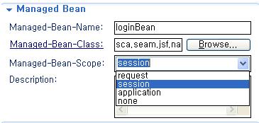 loginbean</managed-bean-class>
