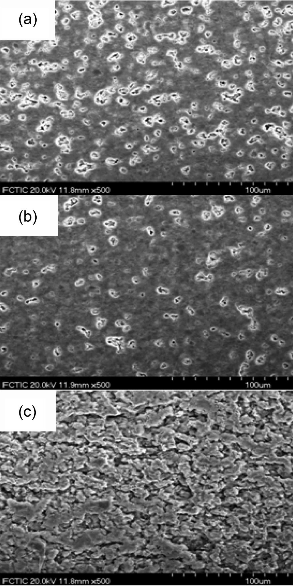 알루미나-아연붕규산염 유리를 이용한 저온 소결 다공성 세라믹스의 제조 및 특성 Fig. 5. 61 Pwder XRD patterns f AlO-ZBS glass cmpsites with pre frmer sintered at 900C: (a) 45A-45Z-10C, (b) 45A-45Z-10P, and (c) 40A-40Z-0P.
