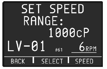 II.6 속도선택 표 II-1 은가용속도범위를나타냅니다. 주의 : DV1 의속도는 Brookfield Dial Reading 점도계에서이용가능한속도내역에따라정리됩니다. LVT 점도계에서 속도범위는 0.3-60 RPM 이일반적입니다.
