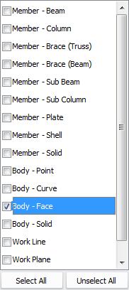 Select Filter > Body-Face에 Check On후Enter Key 입력 4