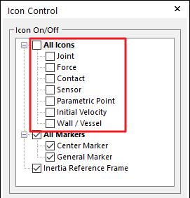 OK 를클릭합니다. Icon 숨기기 1. View Control 툴바에서 Icon Control 을클릭합니다.