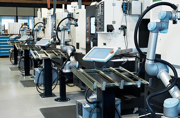 50 robots tending machinery