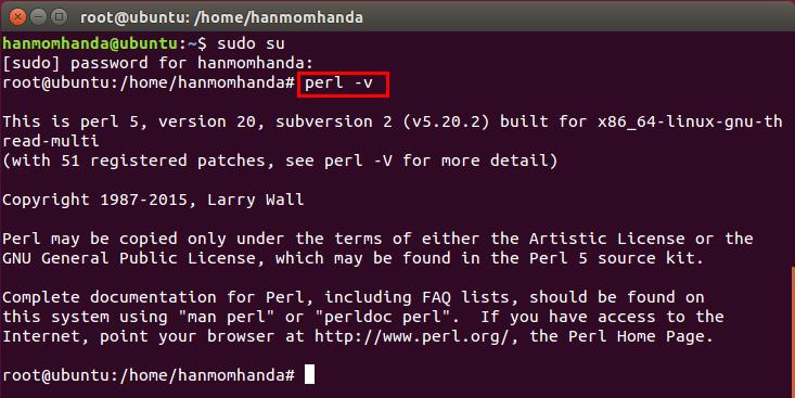 2. 설치및실행 2.2 사전설치사항 - Perl 설치 설치전권한문제를없애기위해 root 권한으로설치를시작 Perl 버전은 5.10.