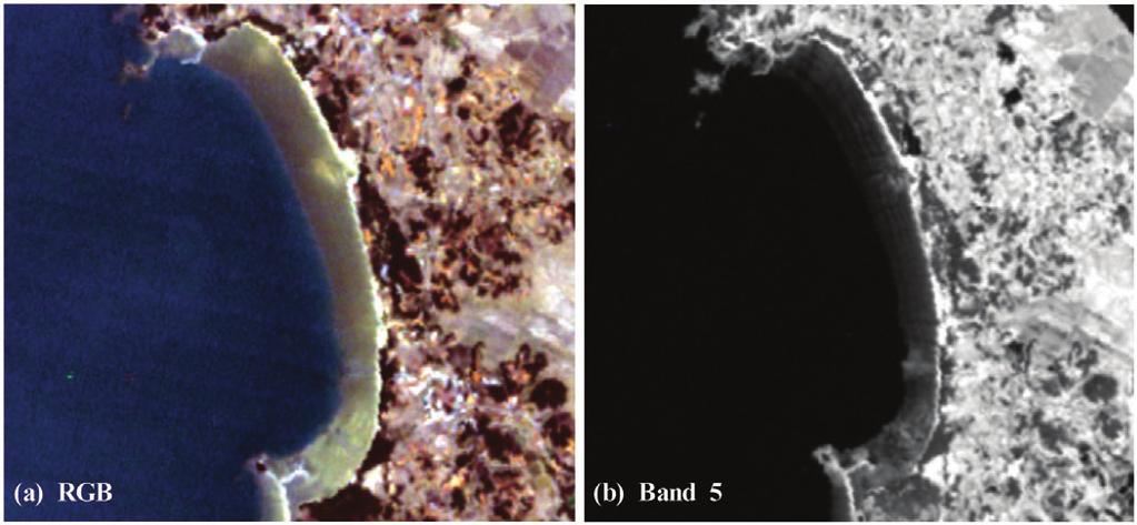 Korean Journal of Remote Sensing, Vol.26, No.2, 2010 m Fig. 2. Landsat-7 ETM+ image (2004/03/23).