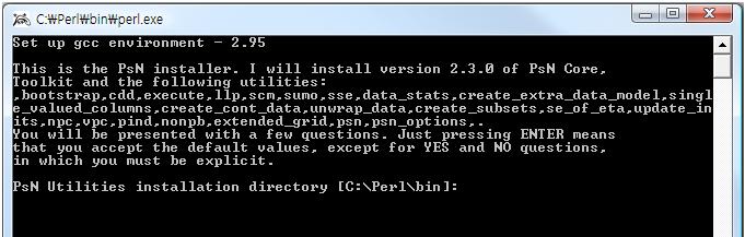 PsN 설치 Actveperl 다욲로드 1 http://downloads.actvestate.com/actveperl/wndows/5.8/ Compatble verson을확인하여설치 (ActvePerl-5.