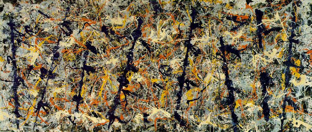 잭슨폴록 Jackson Pollock Blue poles (Number 11), 1952, 212.1 x 488.