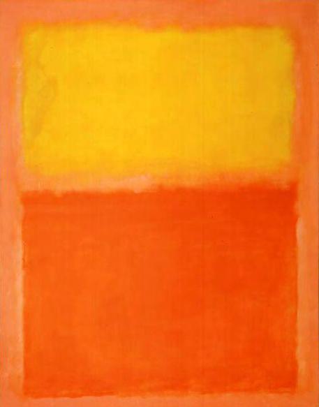 마크로스코 Mark Rothko Orange and Yellow, 1956, 231.1 x 180.