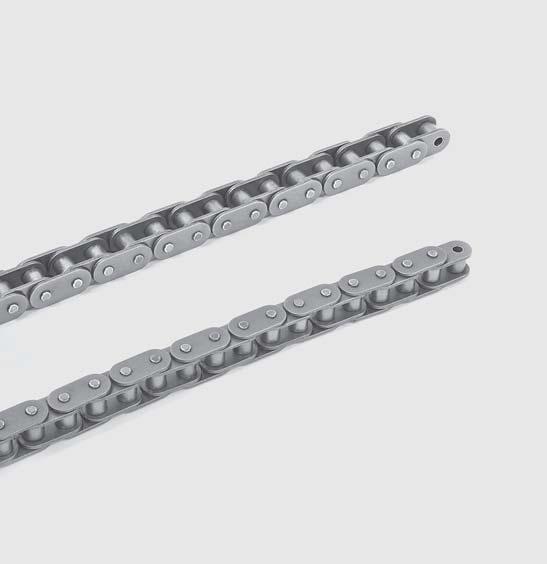 Chain & Sprocket 42 MS (Straight side plates roller chain) mm Chain No. P Dr W d L1 L2 H T KN(kgf) Kg/m MS 4 FP 12.7 7.92 7.85 3.96 8.1 9.2 12. 1.5 16.7(1,7).77 MS 5 FP 15.875 1.16 9.4 5.8 1.1 11.