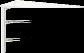 페인트마감자작나무원목및아연도금스틸. 디자이너 : Henrik Preutz. W81 D34, H50cm. 화이트 802.990.