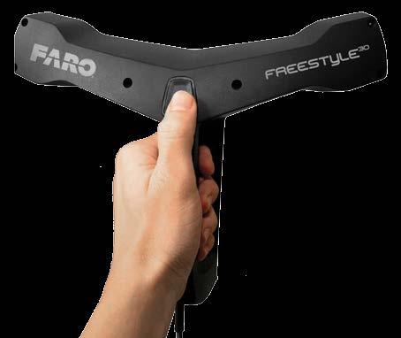 98kg 의가벼운무게로손쉽게구동이가능 FARO Freestyle 3D Freestyle 3D X Freestyle 3D Object 측정영역 0.5~3m 0.