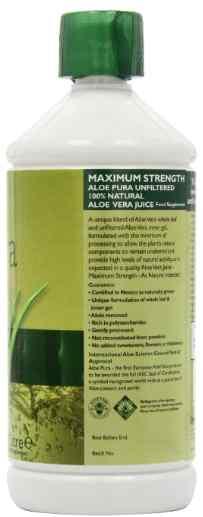 제품스펙 제품명 Aloe Vera King Original Aloe Pura Aloe Vera Juice Maximum Strength 용량 (g) 500ml 1L 500ml