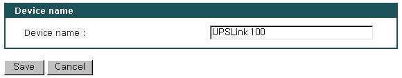 2 장비이름설정 UPSLink 의관리를위해자체적으로장비이름을설정할수있습니다.