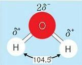 물 (Water) 전자가수소 (H) 와산소