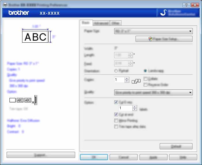 프린터드라이버사용하여다른응용프로그램에서인쇄하는방법 3 각항목을선택하고 [ 확인 ] 을클릭합니다.