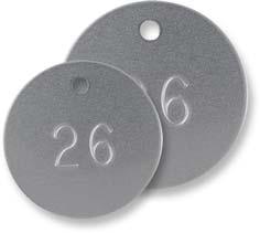 ) - 재질 : steel 2 알루미늄태그 (Aluminum Tag) - 가슴높이에설치하여수목의일련번호를매기는데사용 - 직경 :