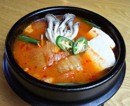 Soup Served with Rice 찌개 SAM GAE TANG PORK KIMCHI SOUP 삼계탕