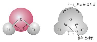 Thema 02 물분자구조 산소원자 1 개와수소원자 2 개가공유결합하여굽은형구조 용해성 1 극성분자는극성끼리잘섞이고무극성분자는무극성끼리잘섞인다.