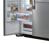 냉수, 각얼음, 분쇄얼음까지한번에 Indoor 아이스메이커아이스메이커가도어에있어냉동실을 10L이상더넓게 ~ 4세대리니어컴프레셔