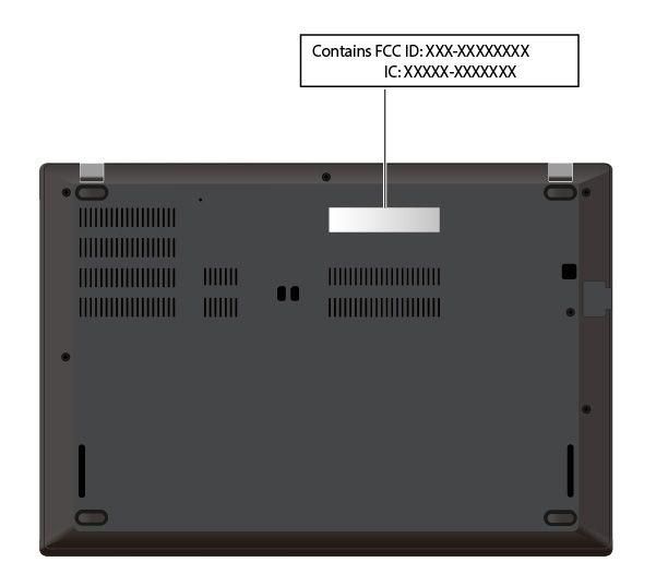 사용자설치가능무선 WAN 모듈의실제 FCC ID 및 IC 인증번호는컴퓨터에설치된무선 WAN 모듈 1 에부착되어있습니다.