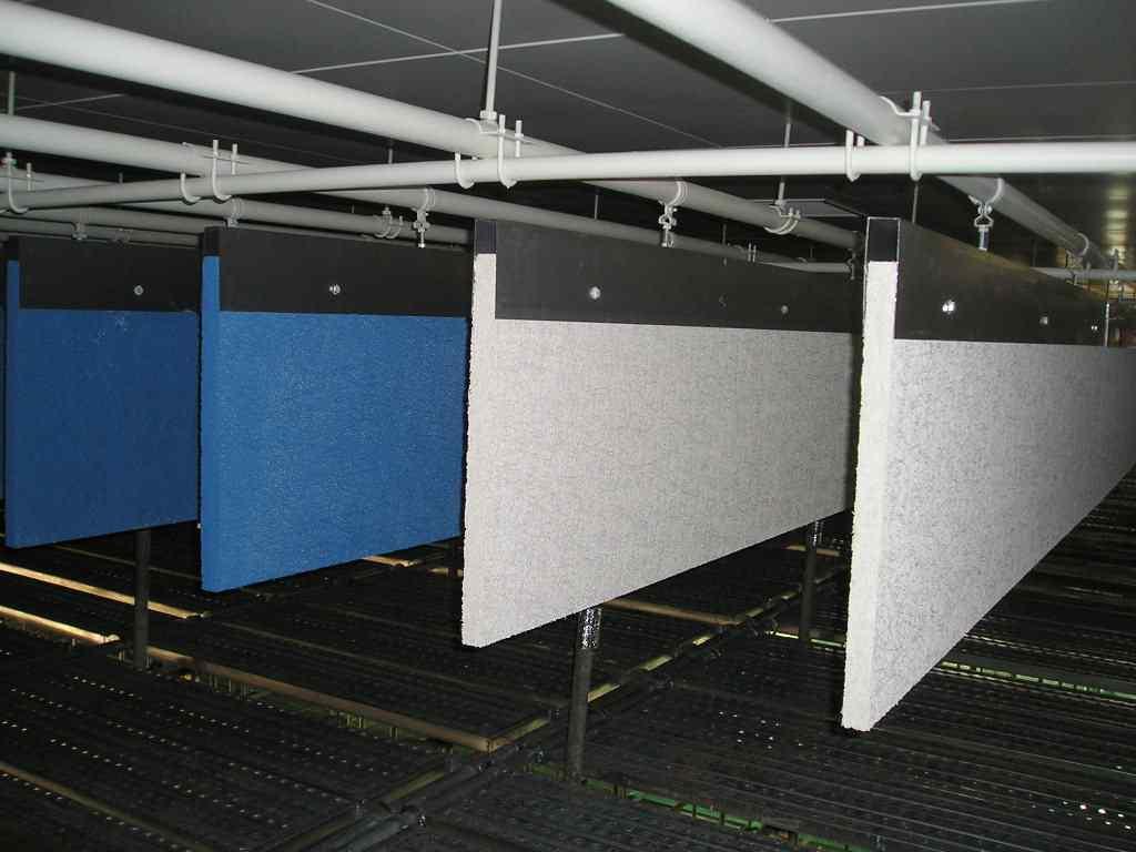 the Sound d) Sound Absorption Board Absorption Board applied for Design fig.