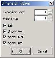OZ Application Designer User's Guide Drag & Drop [Delete]. ' ' ' ' CrossTab,, 'Dimension Option'.