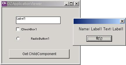 OZ Application Designer User's Guide var ChildCount = Panel1.GetChildCount(); Example - Panel Label, CheckBox, RadioButton, Button Panel (Name) (Text).