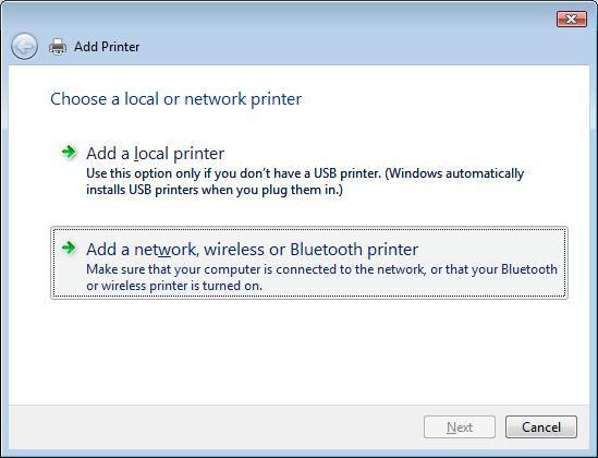 3. Add a network, wireless or Bluetooth printer ( 네트워크, 무선또는