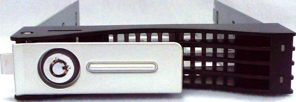 하드 디스크 트레이 1U4600/N7700 시리즈/N8800 시리즈: 상기에 언급된 모든 하드 디스크 트레이에는 열쇠, 래치, 그리고 2 개의 LED 표시등이 있습니다. 1 2 3 하드 디스크 트레이 항목 1.
