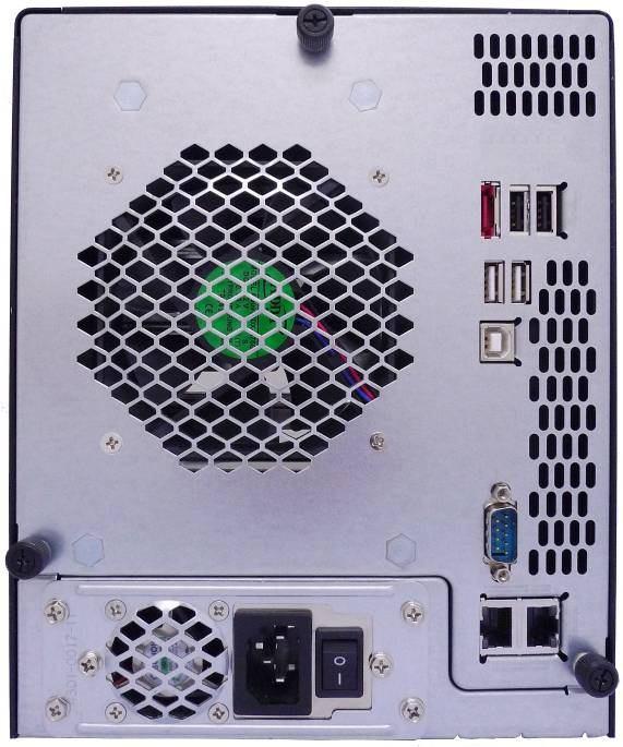 N5500: N5500 후면패널에는포트와커넥터가탑재되어있습니다 4 5 6 8 3 2 7 1 후면패널 항목 설명 1.WAN/LAN1 포트 스위치또는라우터를통해이더넷네트워크에연결하기위한 WAN/LAN1 포트 2.LAN2 포트 스위치또는라우터를통해이더넷네트워크에연결하기위한 LAN2 포트 3. 직렬포트 이포트는외장형 UPS 장치용입니다.
