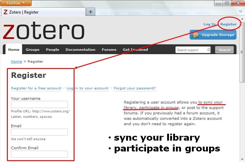 Zotero를 사용하기 위해서는 Zotero가 어떻게 작동하는지 이해하는 것이 필요하다. 그림과 같이 Zotero서버와 (Zotero Server) 논문 검색을 위한 데이터베이스 (Library DB)와 이를 인터넷을 통해 접속해 사용하는 개별 컴퓨터들로 구성되어 있다.
