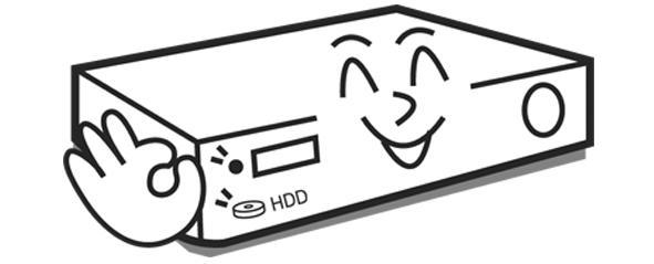디지털비디오레코더 주의 제품앞면의 HDD 상태표시 LED 가지속적으로깜빡이는것으로시스템이 HDD 에정상적으로접속하고있다는것을알수있습니다.