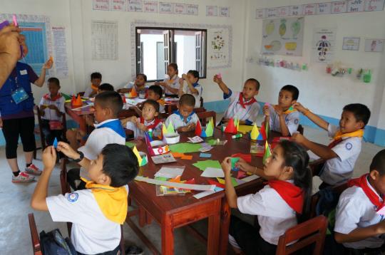 공식방문 글로벌비전과하나투어가함께하는봉사활동프로그램 하이캄초등학교 : Haikham
