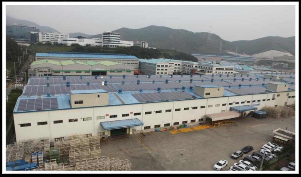 RPS 태양광발전사업설치사례소개 발주처 : 성우하이텍 설치용량
