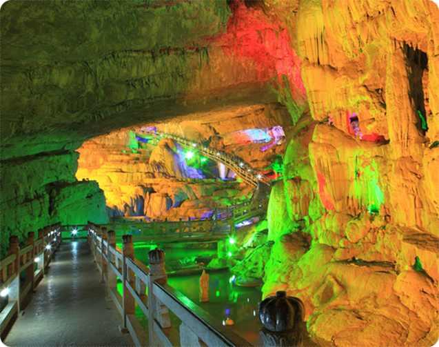 구향동굴 세계최대규모의종유석동굴 > 관광시간 : 약 2 시간 ~3 시간소요관광경로 :