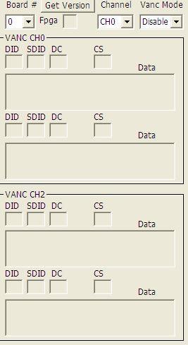 (12) Half tone toggle Half tone 모드를선택한다. (13) F/R Frame Rate, 초당 Frame rate 을보여준다. 4.2 ANC 데이터처리기능 5 장테스트장에더자세한설명이있습니다.