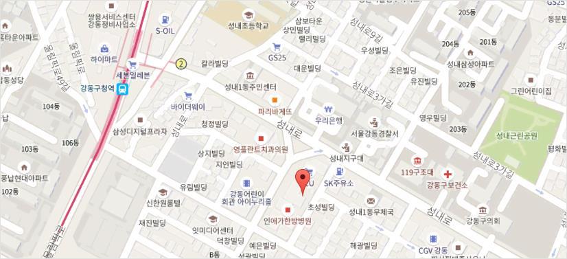 오시는길 해마로푸드서비스본사 주소 도로명 지번 서울특별시강동구성내로 6 길 11 삼원타워 6 층