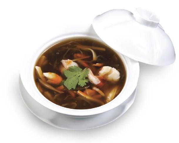 (WHOLE/HALF) 3,900 / 1,900 SOUP 오늘의스프 SWEET CORN AND CRAB MEAT SOUP 게살옥수수스프 EMPEROR HOT AND SOUR SOUP