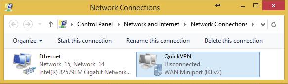 VPN 설치 ( 계속 ) 시작버튼을눌러서 view network connections 를타이핑후네트워크연결을클릭합니다.
